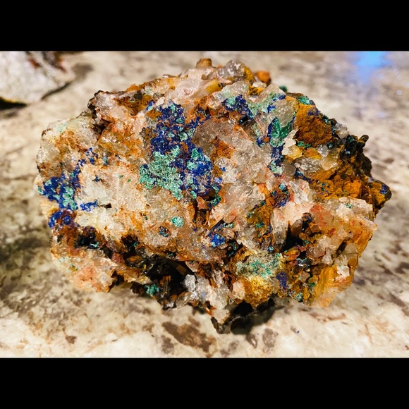 Malachite and azurite raw natural specimens! - Picture 6 of 12